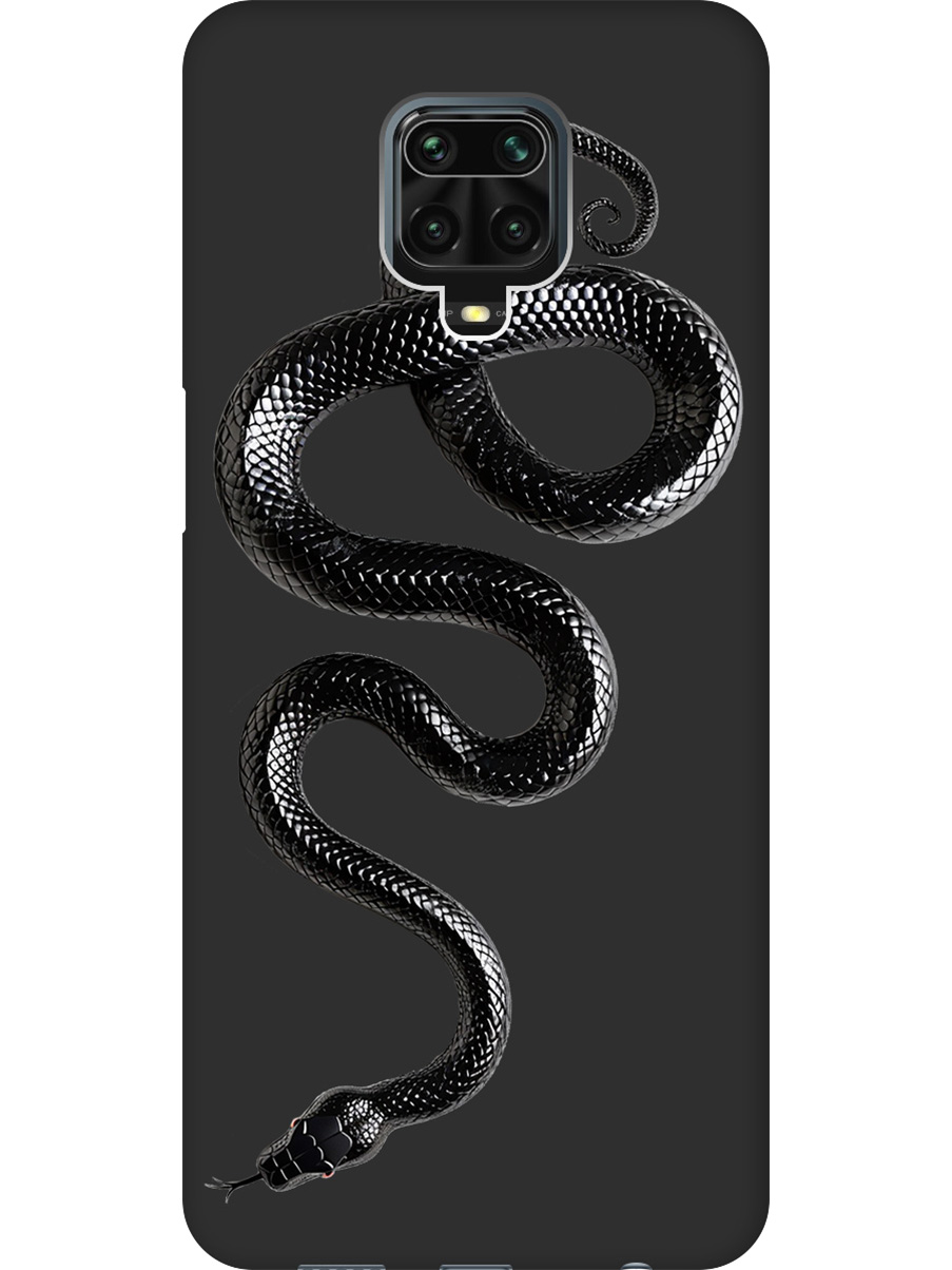 

Силиконовый чехол на Xiaomi Redmi Note 9s / Note 9 Pro с принтом матовый черный 814421, 722942113