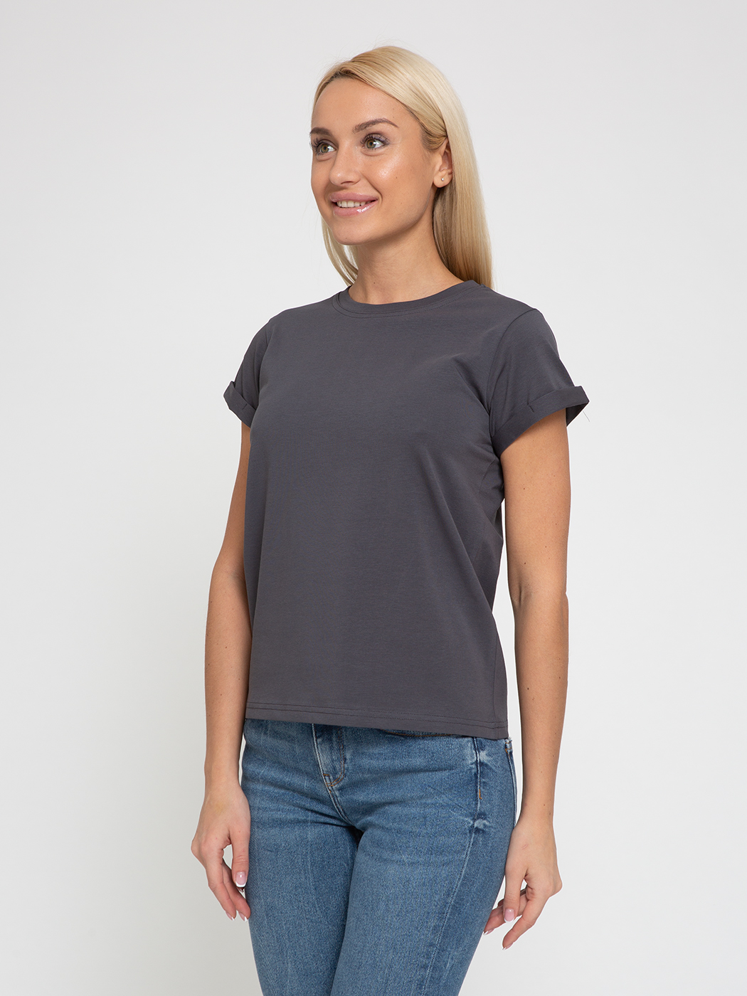 

Футболка женская Lunarable ktsh001_c20 серая 2XL, Серый, ktsh001_c20