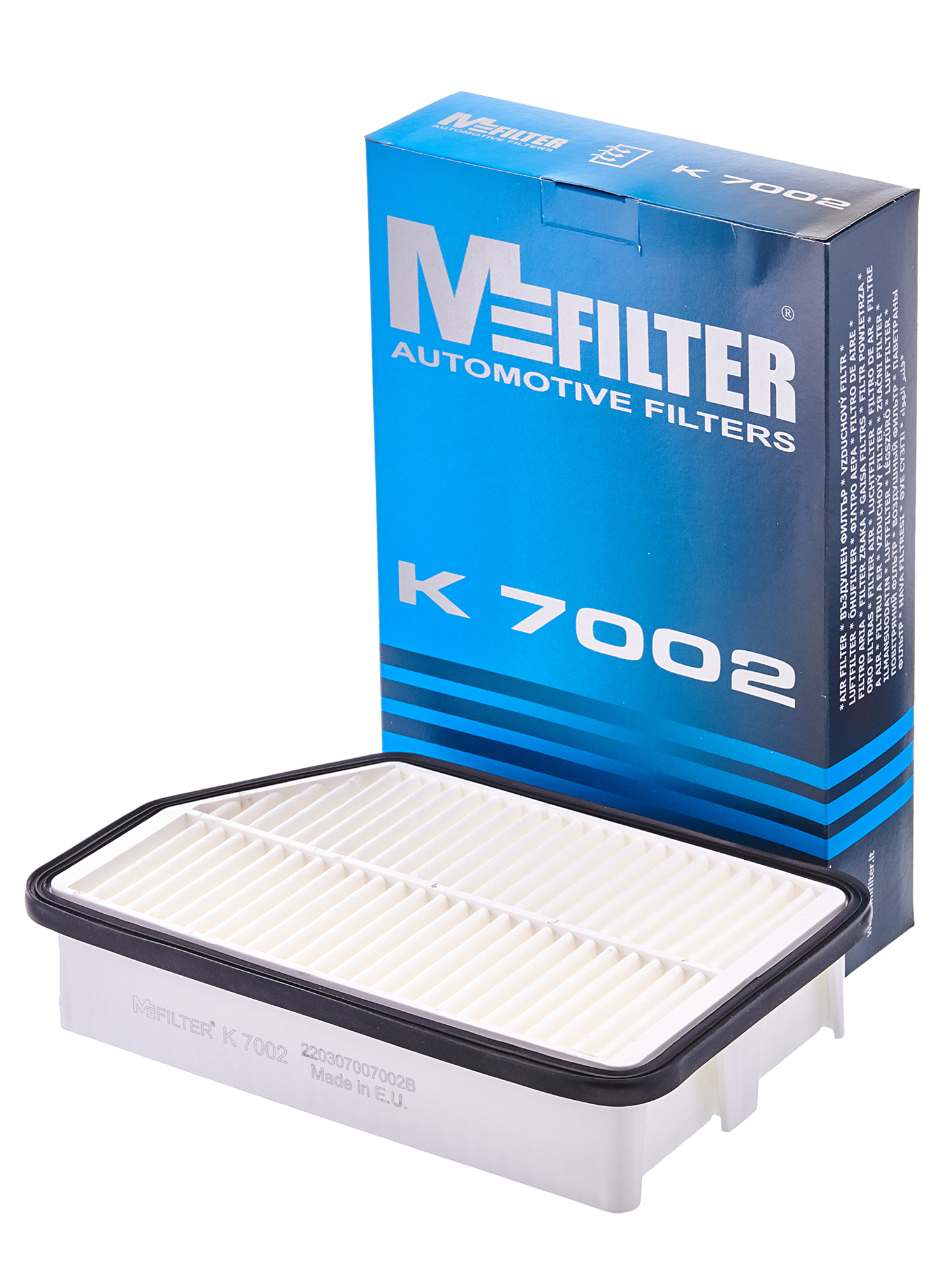 фото Фильтр воздушный k-7002 m-filter hyundai kia carens (13-) sportage кросс: c26013 mfilter