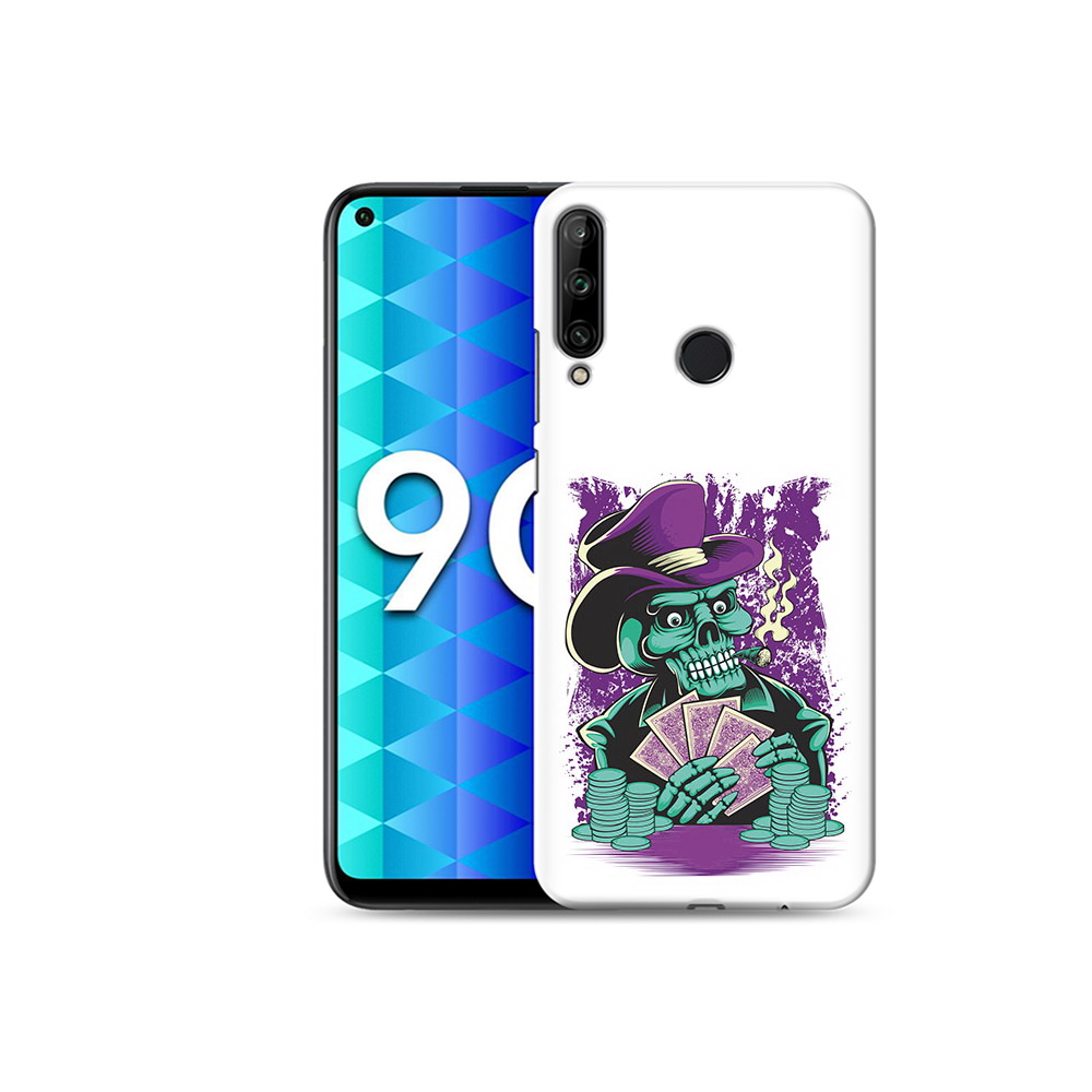 

Чехол MyPads Tocco для Honor 9C зеленый череп с картами (PT149389.41.361), Tocco