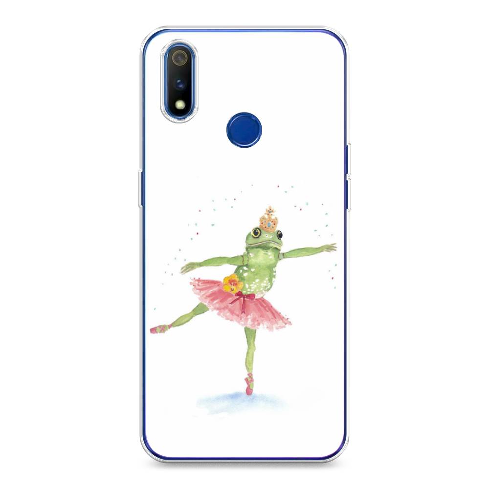

Чехол на Realme 3 Pro "Лягушка-балерина", Зеленый, 251250-4