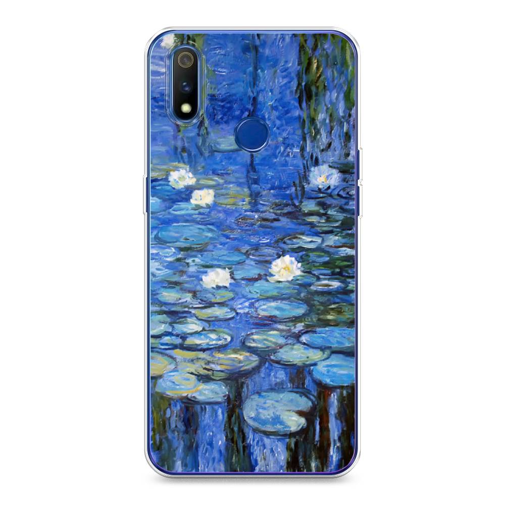 

Чехол на Realme 3 Pro "Нарисованный пруд", Синий;зеленый, 251250-4
