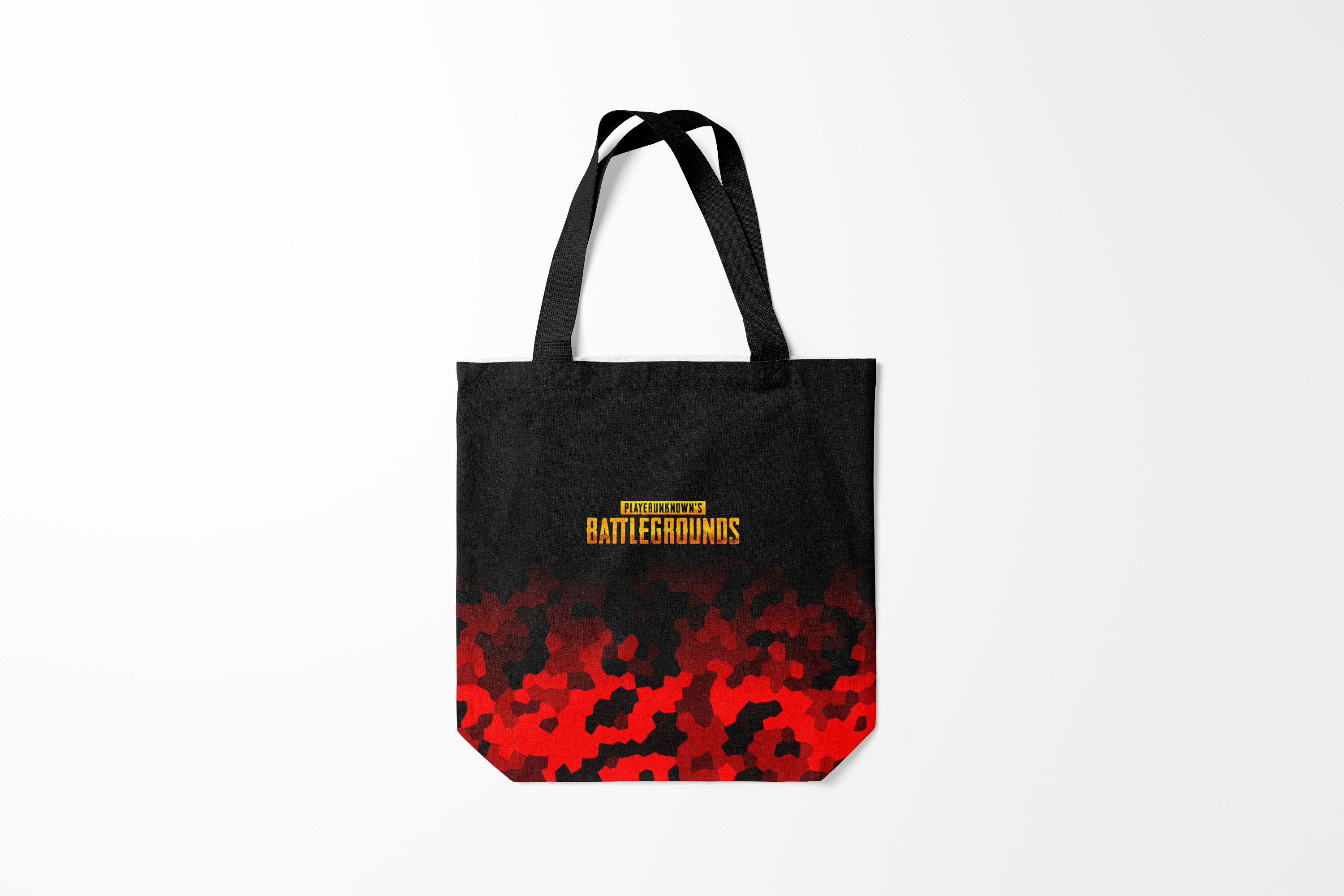 

Сумка шoппер унисекс Burnettie PUBG, черный; желтый, PUBG