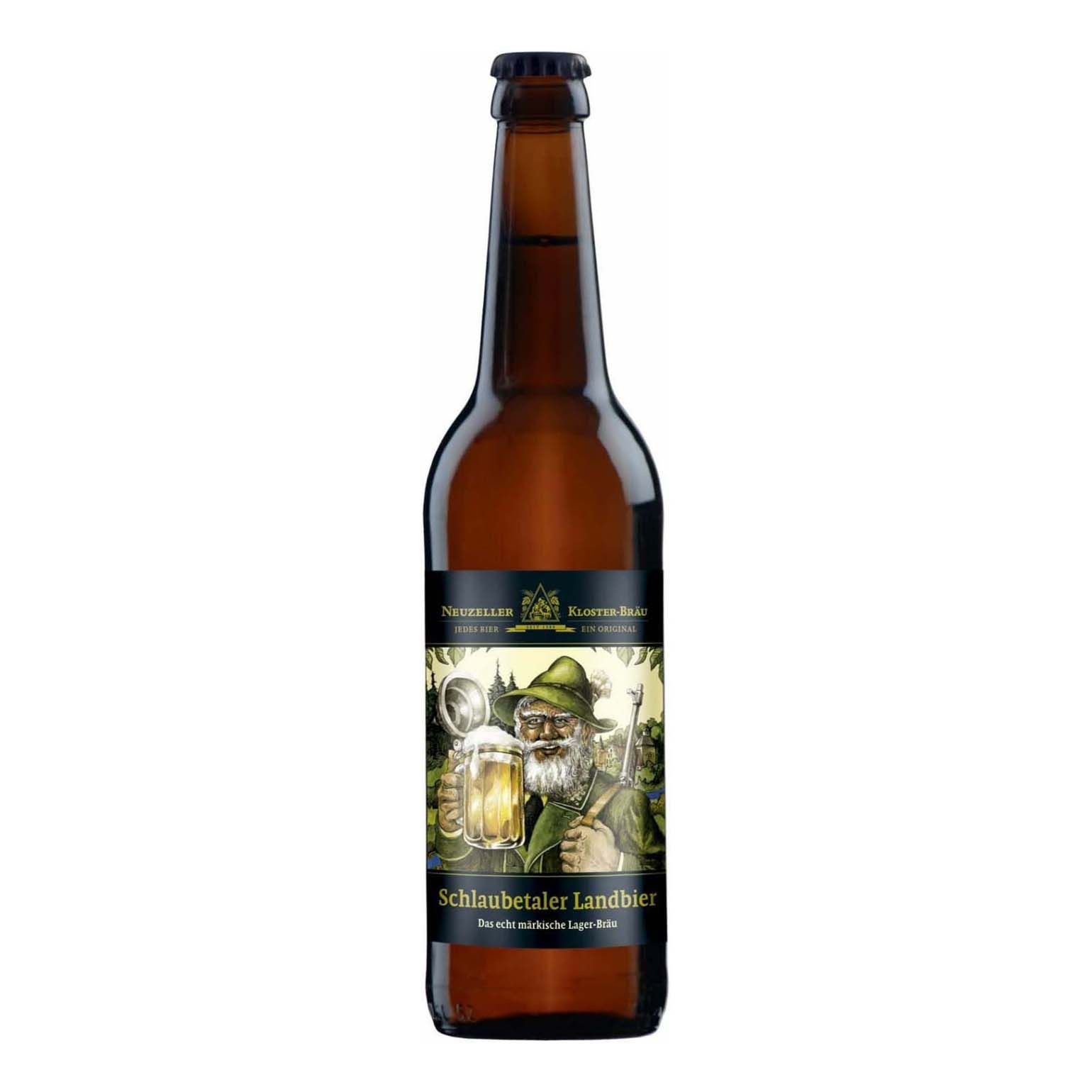 

Пиво Neuzeller Kloster-Brau Schlaubetaler Landbier средне-светлое фильтрованное 4,8% 0,5 л
