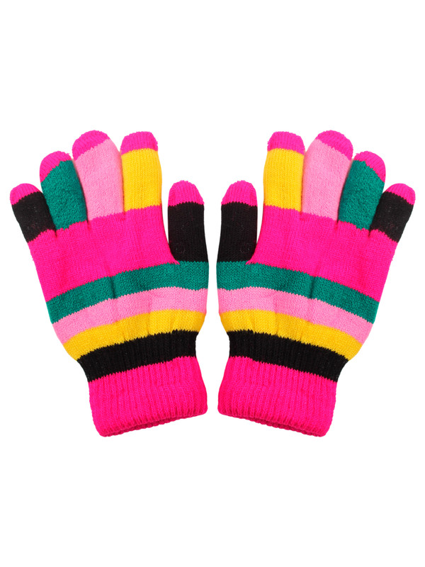 Перчатки детские Little Mania ZW-ANG47, розовый, желтый, черный, голубой, 15 перчатки вратарские jogel one wizard al3 flat голубой