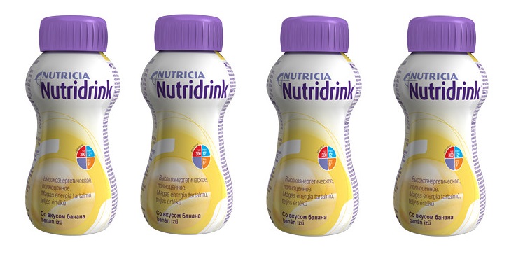 Купить Nutridrink, Комплект Нутридринк со вкусом банана 200 мл. х 4 шт., Nutricia
