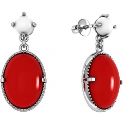 

Серьги из серебра с агатом ПРИВОЛЖСКИЙ ЮВЕЛИР 391231-AG73ZM07, 391231-AG73ZM07