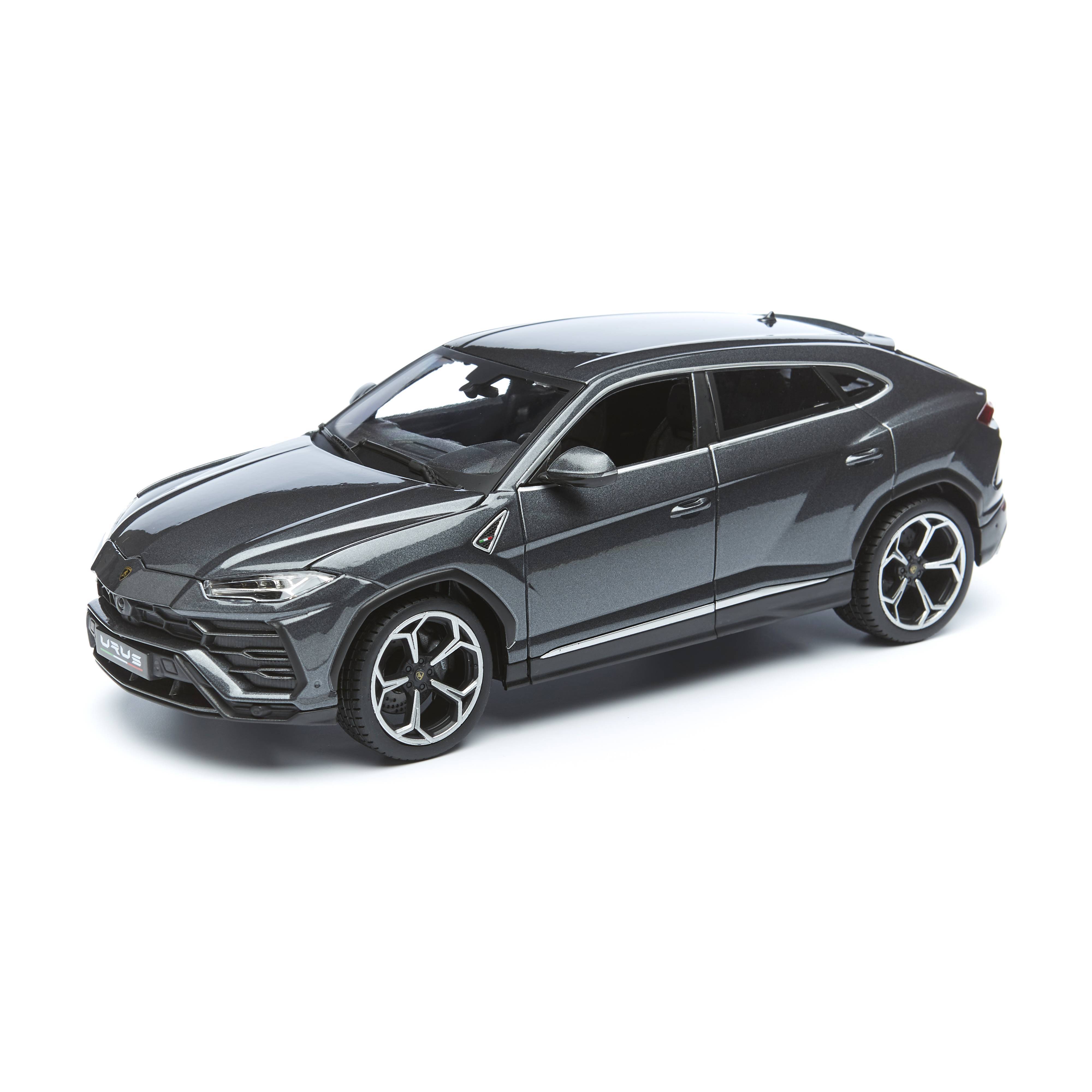 Машинка металлическая Bburago Lamborghini Urus, 1:18, серый металлик bburago 1 18 lamborghini reventon sian fkp 37 urus metal diecast alloy cars model simulation toy ornaments child collect gift