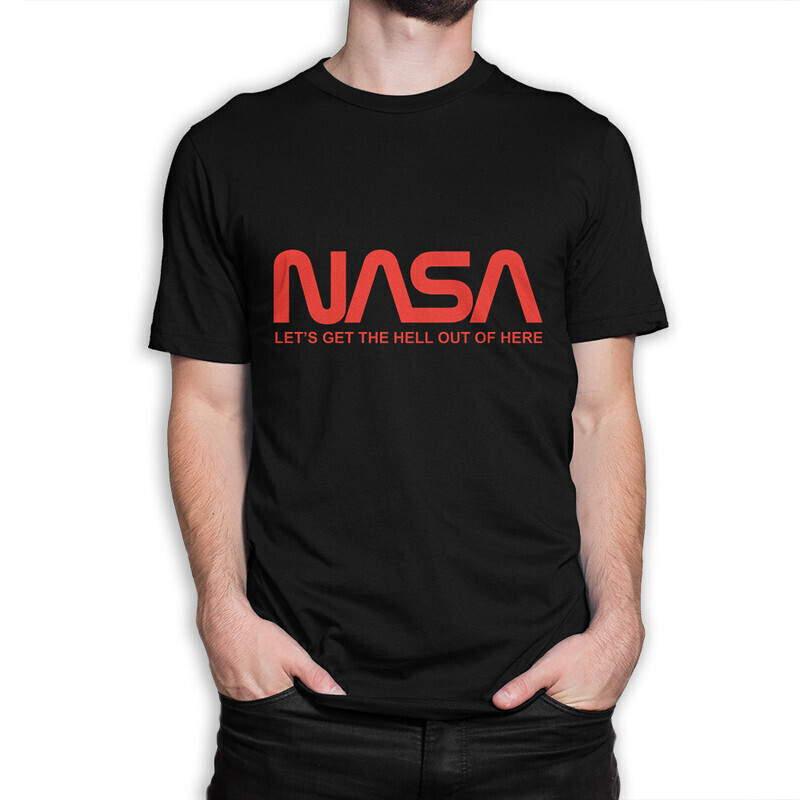 

Футболка мужская Dream Shirts NASA 11003492 черная 3XL, NASA 11003492