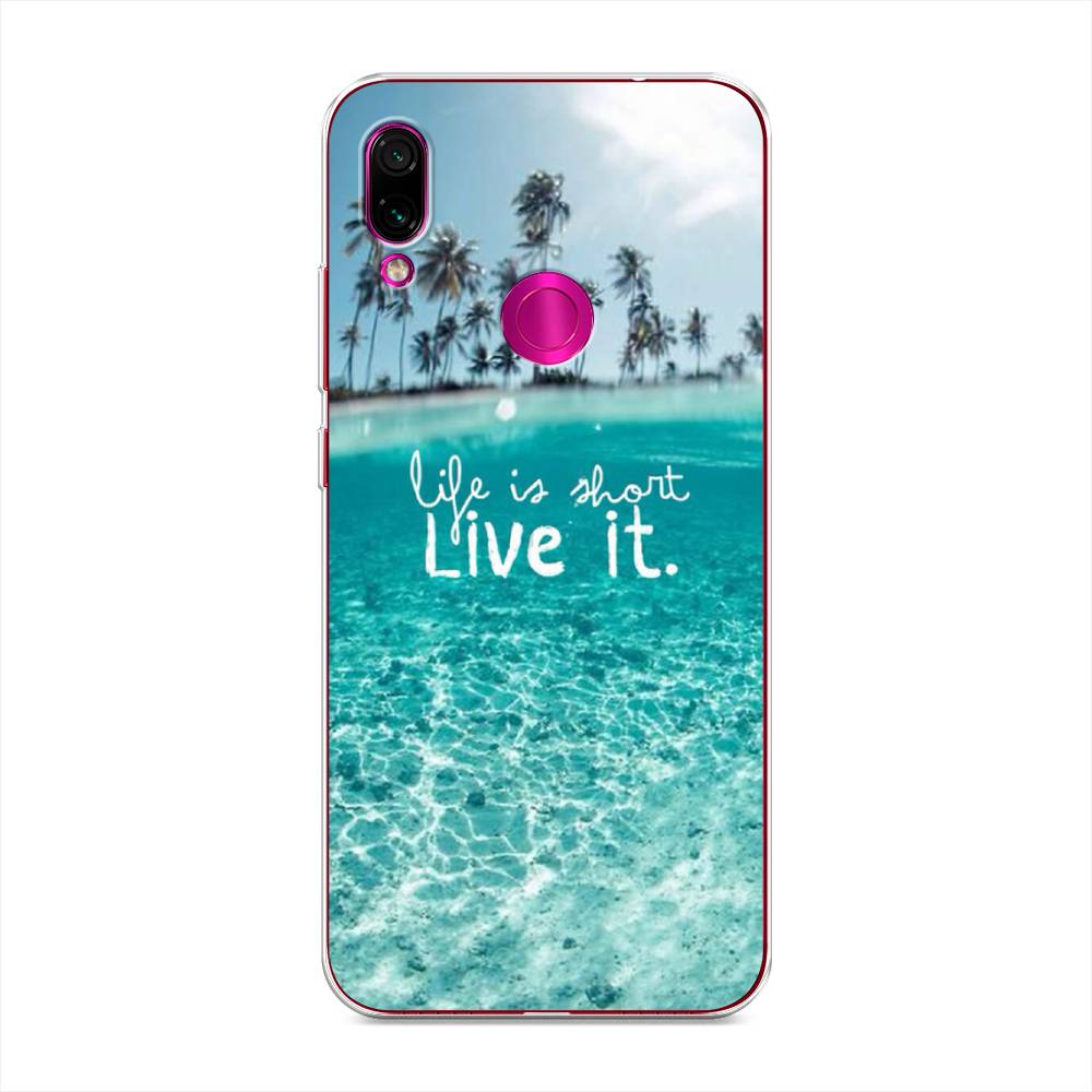 фото Силиконовый чехол "live it" на xiaomi redmi note 7 awog