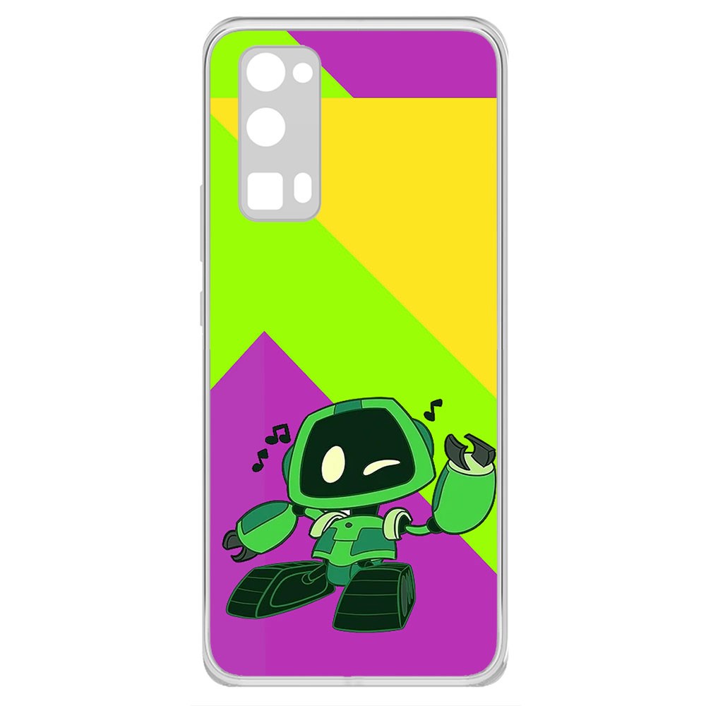 

Чехол-накладка Krutoff Clear Case Хаги Ваги - Буги-бот для Honor 30 Pro +