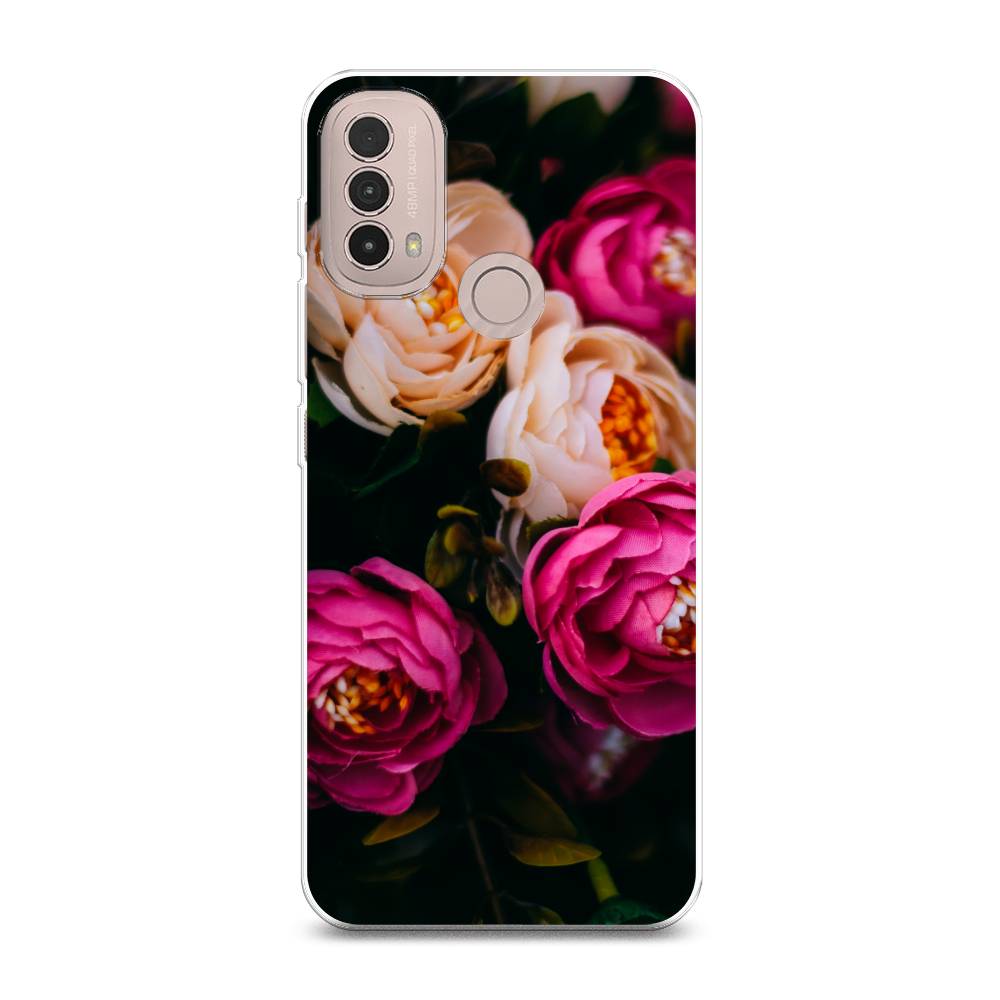 

Чехол Awog на Lenovo K14 Plus / Леново K14 Плюс "Розовые пионы на черном", Разноцветный, 113450-8