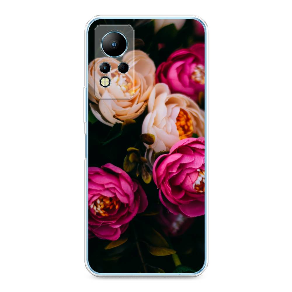 

Чехол Awog на Infinix Note 12 G88 "Розовые пионы на черном", Разноцветный, 3101850-8