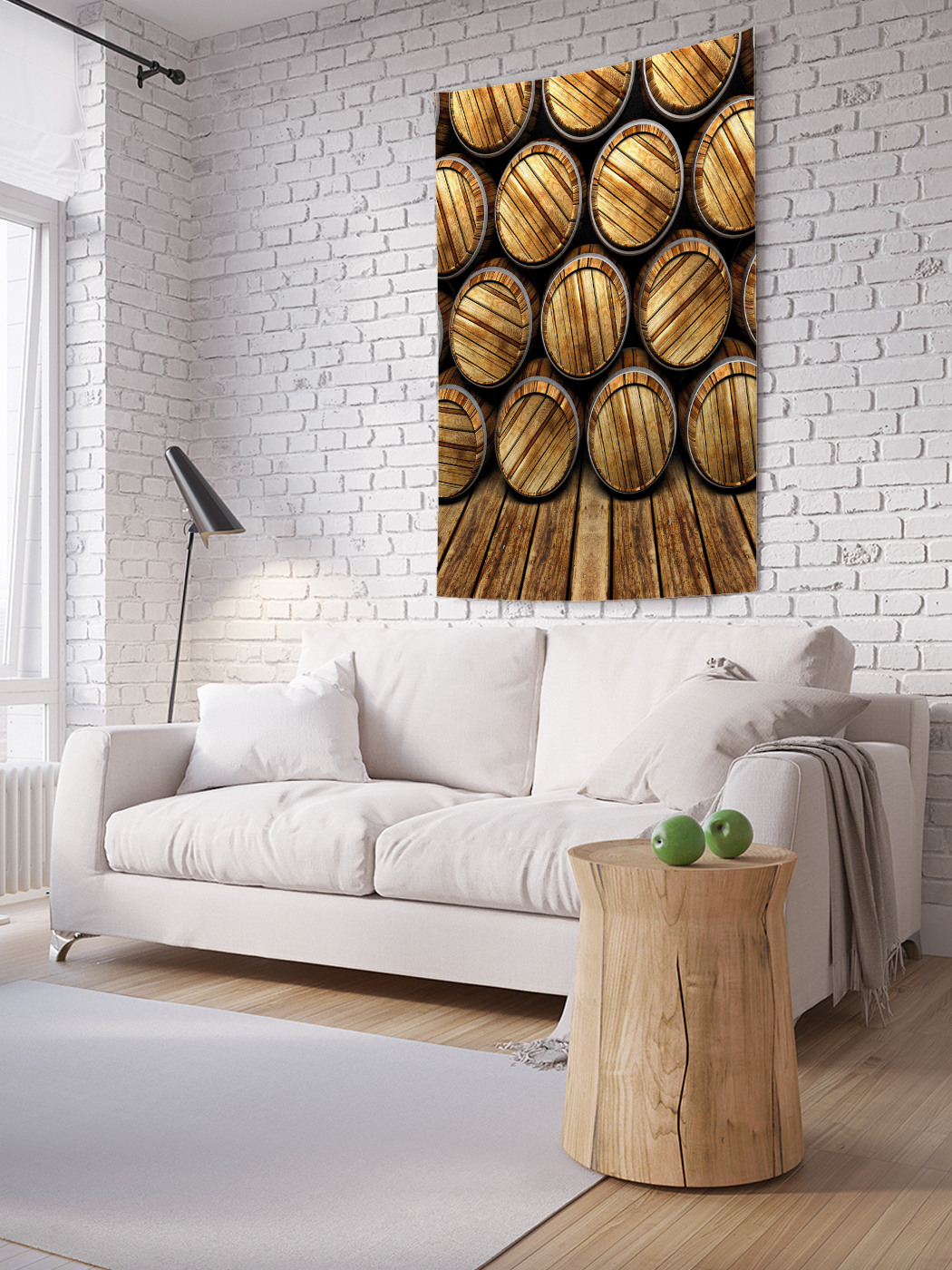 

Вертикальное фотопанно на стену JoyArty Бочки с пивом 100x150 см, Бочки с пивом