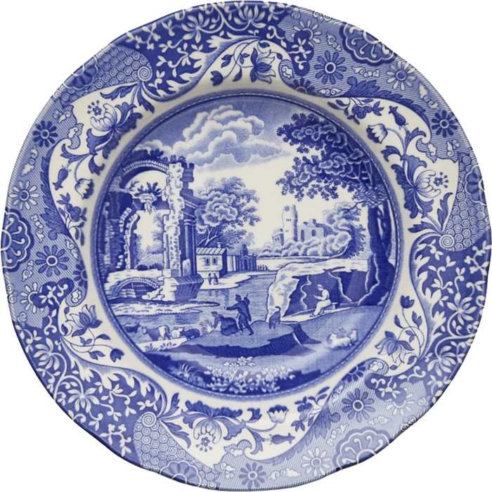 

Тарелка глубокая Spode Голубая Италия 23 см