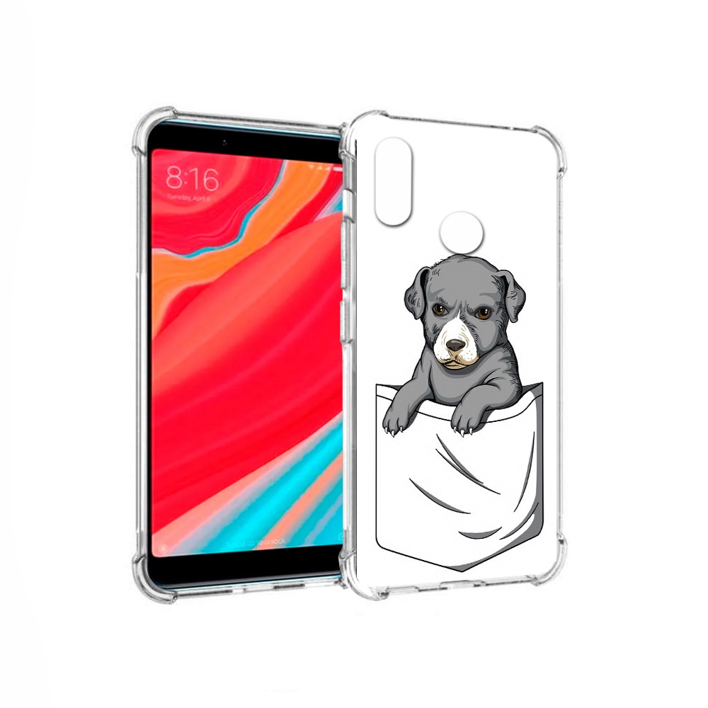 

Чехол MyPads Tocco для Xiaomi Mi 6X собачка в кармане (PT113266.316.611), Прозрачный, Tocco