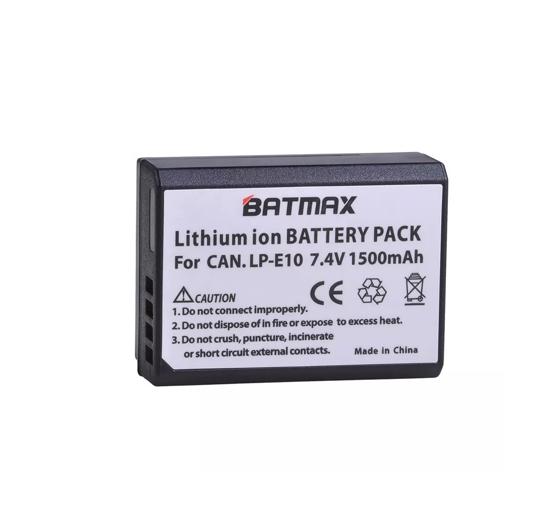 Аккумулятор для фотоаппарата Batmax LP-E10 1500 мА/ч