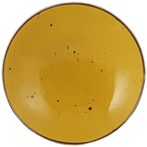 фото Тарелка глубокая porcelana bogucice alumina 22 см желтая