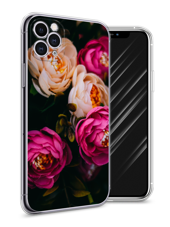 

Чехол Awog на Apple iPhone 11 Pro / Айфон 11 Pro "Розовые пионы на черном", Разноцветный, 12350-8