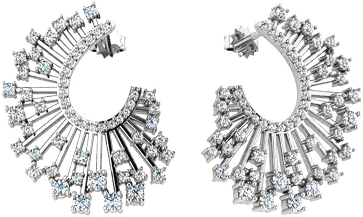 

Серьги женские POKROVSKY 2100761-00775 из серебра, фианит, 2100761-00775