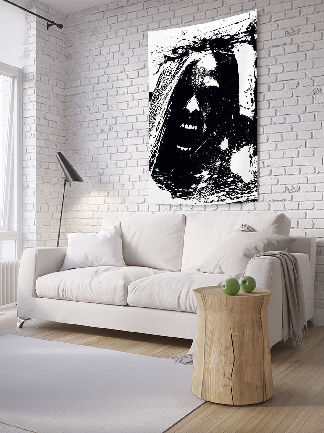 

Вертикальное фотопанно на стену JoyArty Рычание зомби 100x150 см, Рычание зомби