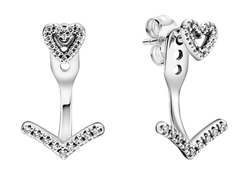 

Серьги женские Pandora 299280C01 из серебра, фианит, 299280C01