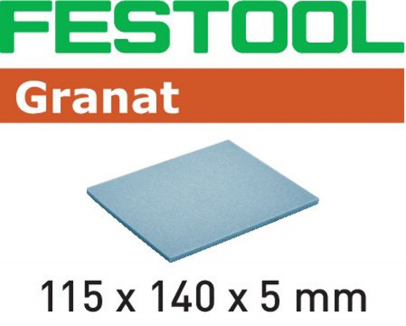 

Губка шлифовальная Festool Granat 800, компл. из 20 шт. 115x140x5 SF 800 GR/20, Синий, 115x140x5 SF 800 GR/20