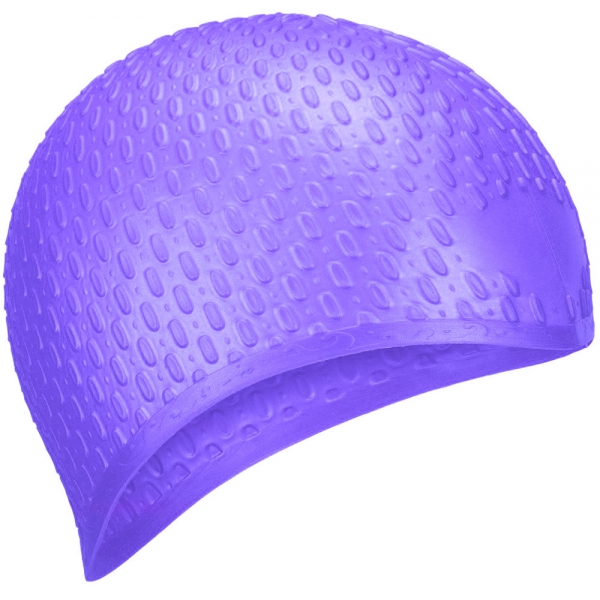

E36877-2 Шапочка для плавания силиконовая Bubble Cap Сиреневый Спортекс