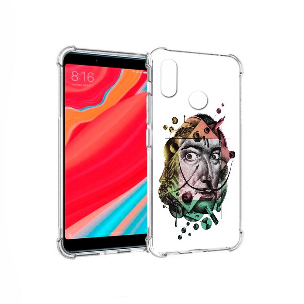 

Чехол MyPads Tocco для Xiaomi Mi 6X разноцветное лицо абстракция (PT113266.316.570), Прозрачный, Tocco