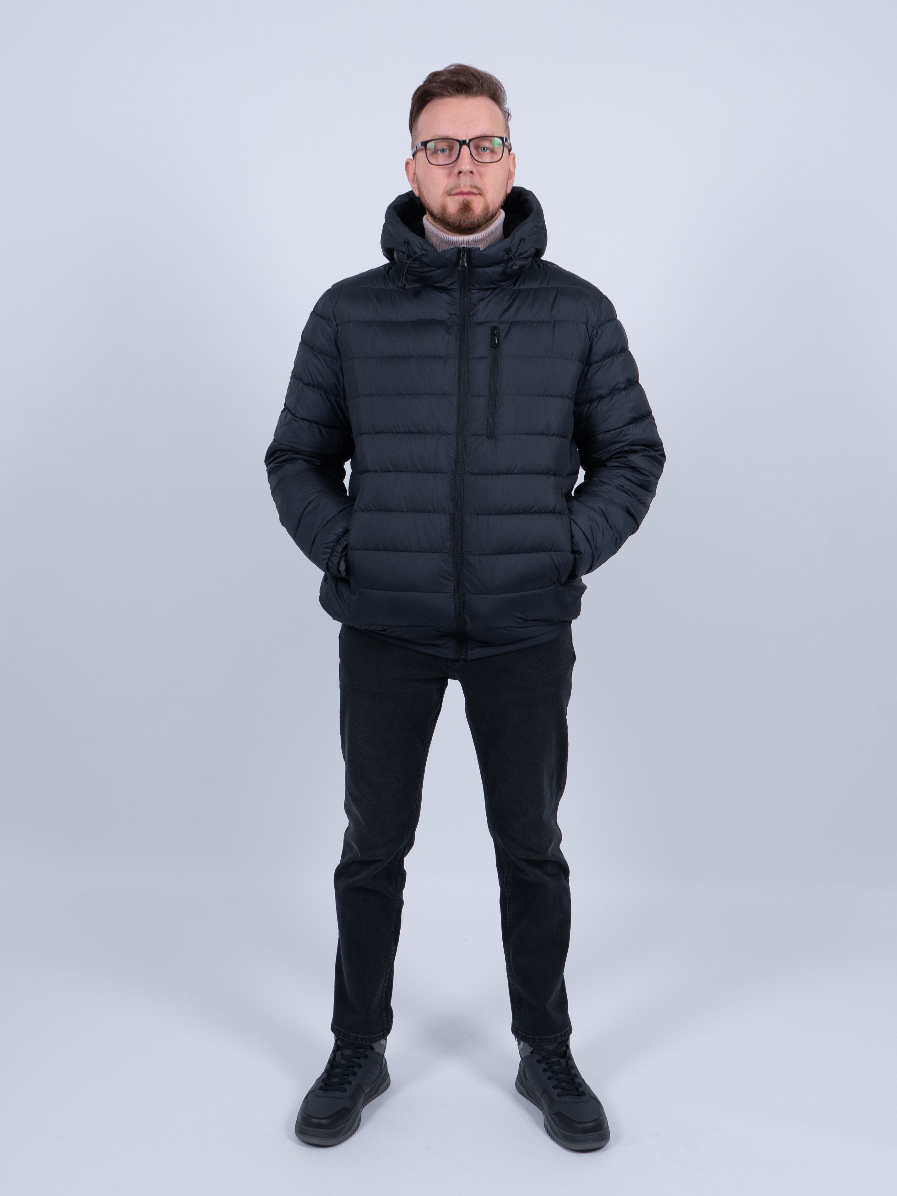 

Зимняя куртка мужская NoBrand MWD2857 синяя 46 RU, Синий, MWD2857