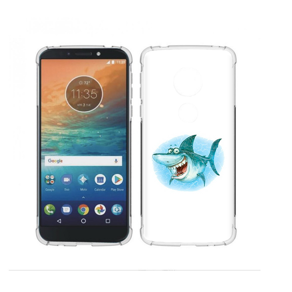 

Чехол MyPads Tocco для Motorola Moto G4 Play веселая акула (PT115793.374.261), Прозрачный, Tocco