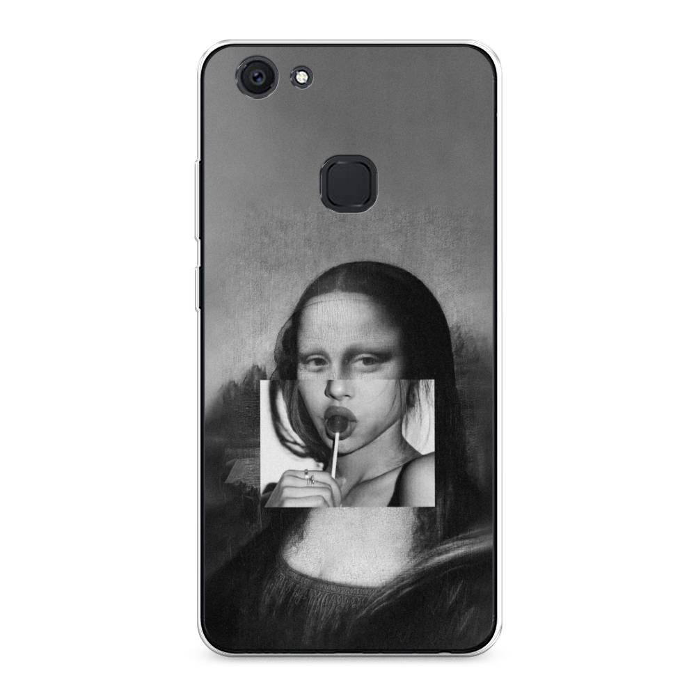 

Чехол Awog на Vivo V7 Plus "Mona Lisa sucking lollipop", Разноцветный, 260750-9