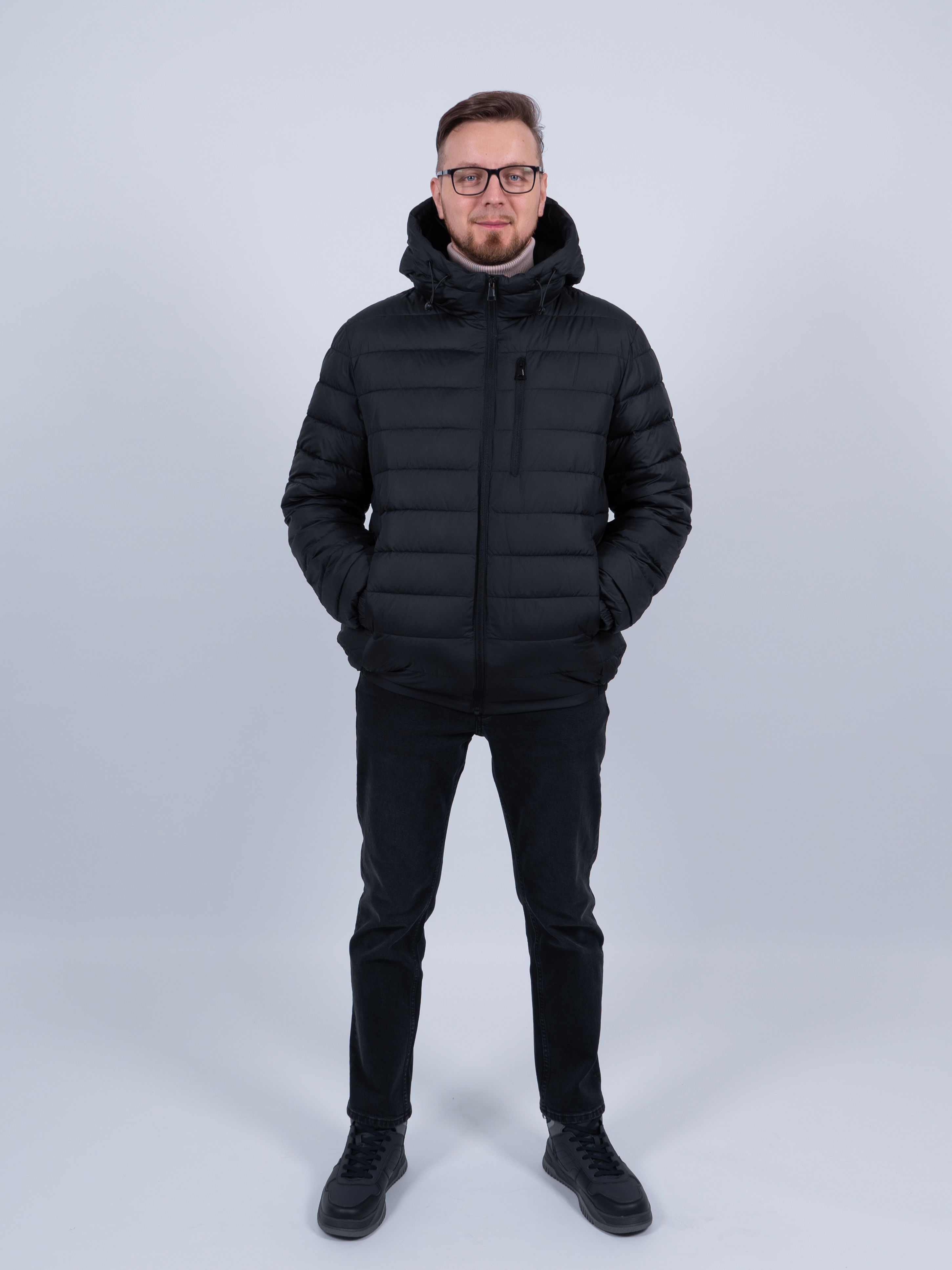 

Зимняя куртка мужская NoBrand MWD2857 черная 46 RU, Черный, MWD2857