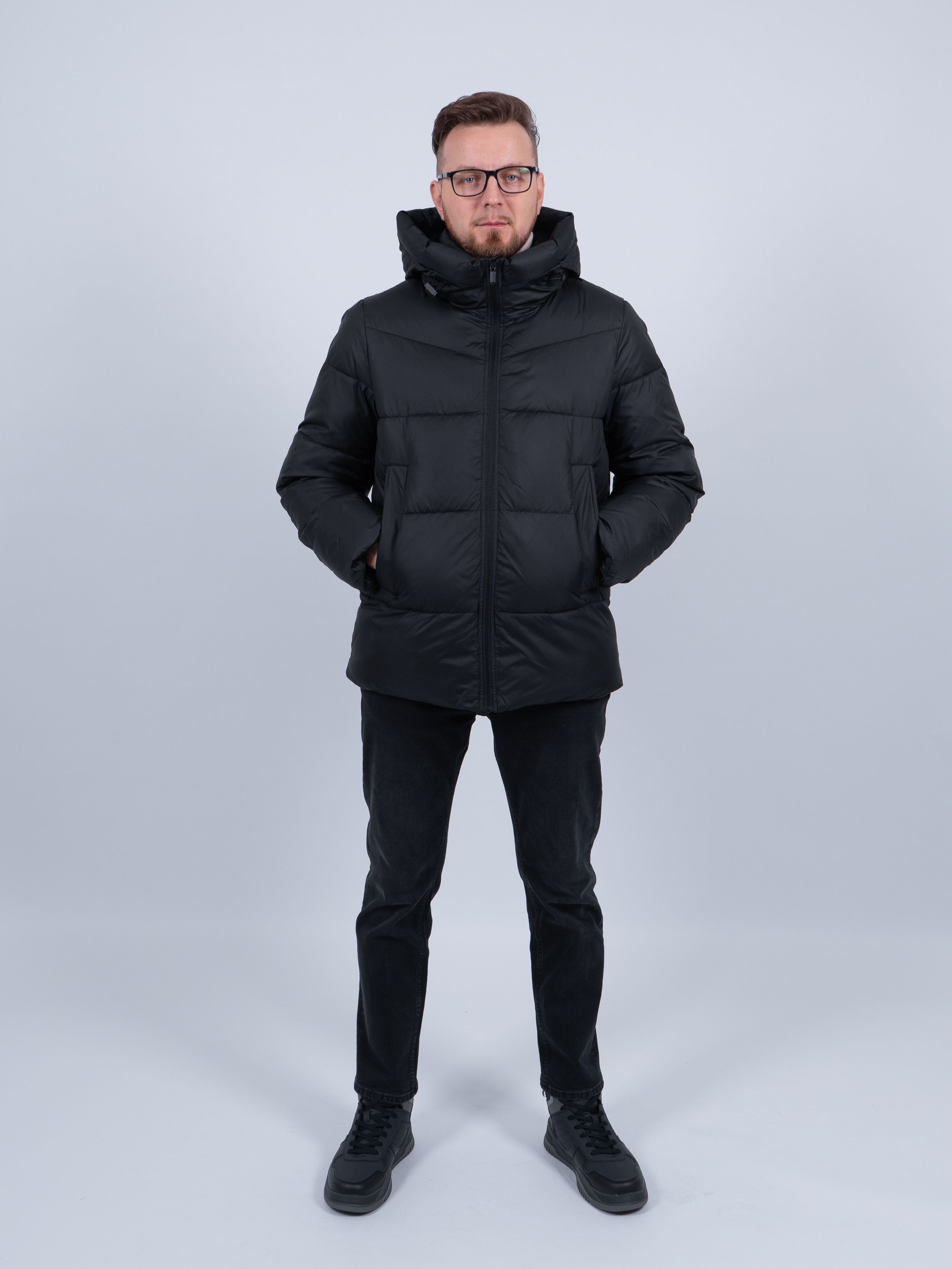 

Зимняя куртка мужская NoBrand MWD3479I черная 56 RU, Черный, MWD3479I
