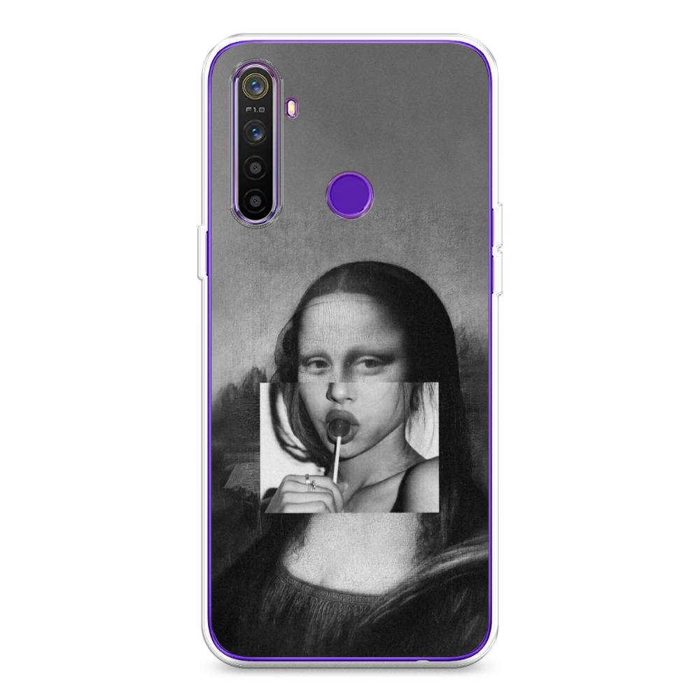 

Чехол Awog на Realme 5 "Mona Lisa sucking lollipop", Разноцветный, 251550-9