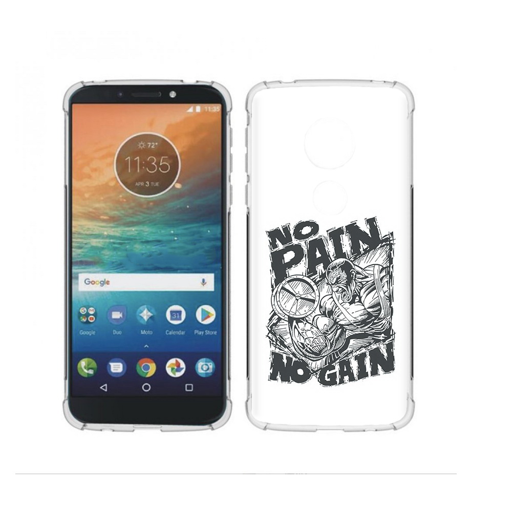 

Чехол MyPads Tocco для Motorola Moto G4 Play бодибилдинг тяжелая работа (PT115793.374.238), Прозрачный, Tocco
