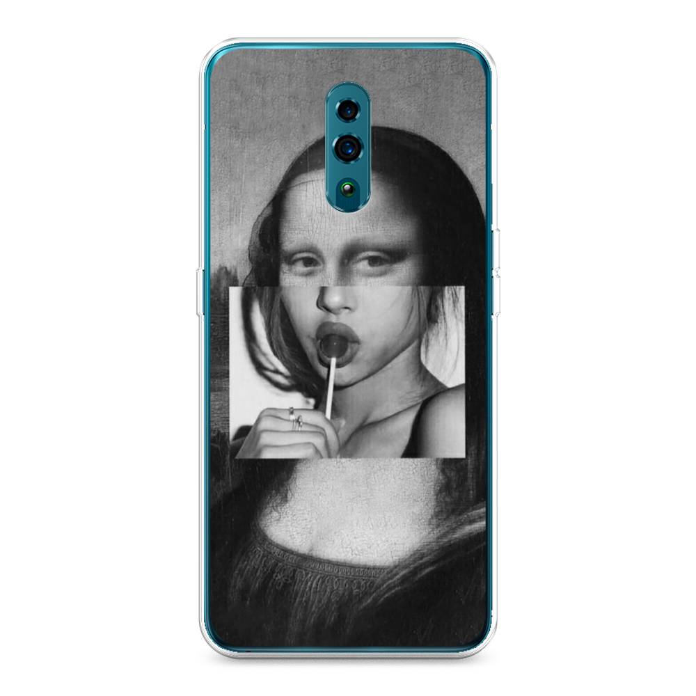 

Чехол Awog на Oppo Reno "Mona Lisa sucking lollipop", Разноцветный, 250750-9