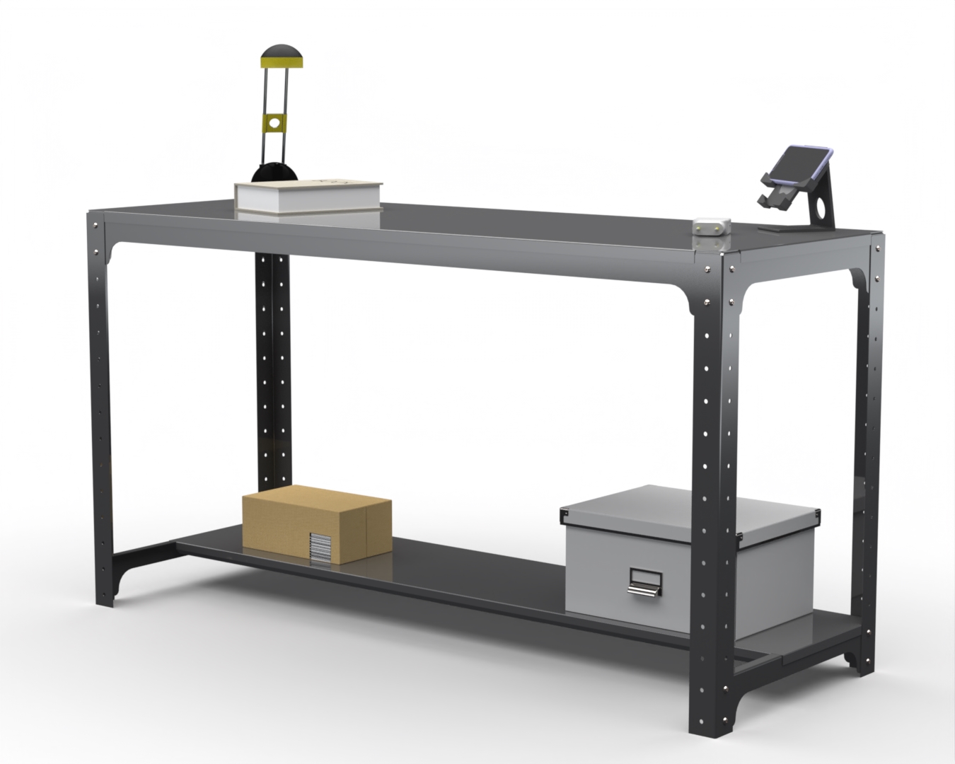 

Стол металлический Metalex серия KIT 750х1200х500 (одна полка) (серый)
