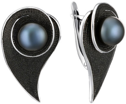

Серьги женские De Fleur 52827S2B из серебра, культивированный жемчуг, 52827S2B