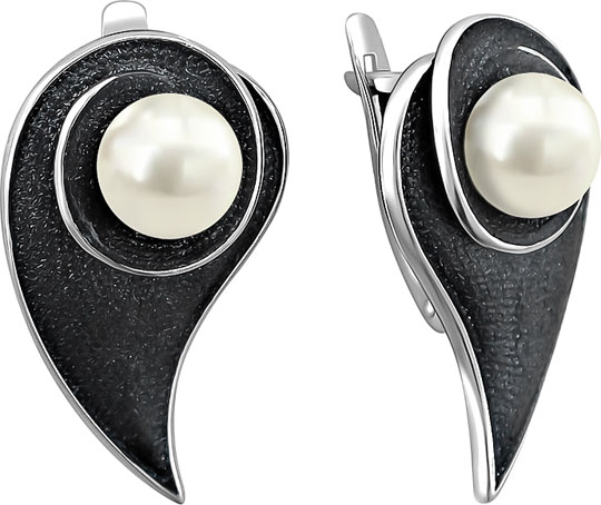 

Серьги женские De Fleur 52827S1B из серебра, культивированный жемчуг, 52827S1B