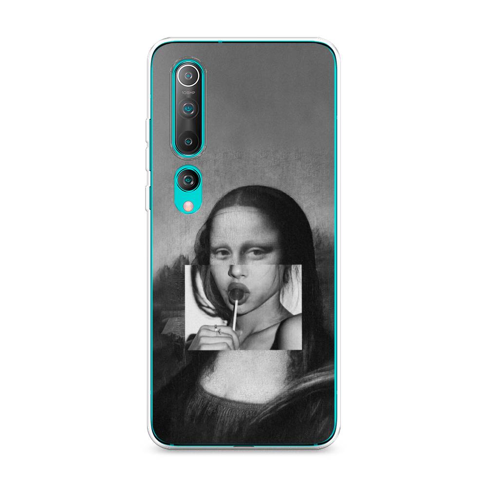 

Чехол Awog на Xiaomi Mi 10 "Mona Lisa sucking lollipop", Разноцветный, 37550-9