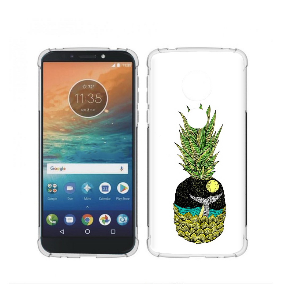 

Чехол MyPads Tocco для Motorola Moto G4 Play ананас с китом (PT115793.374.220), Прозрачный, Tocco