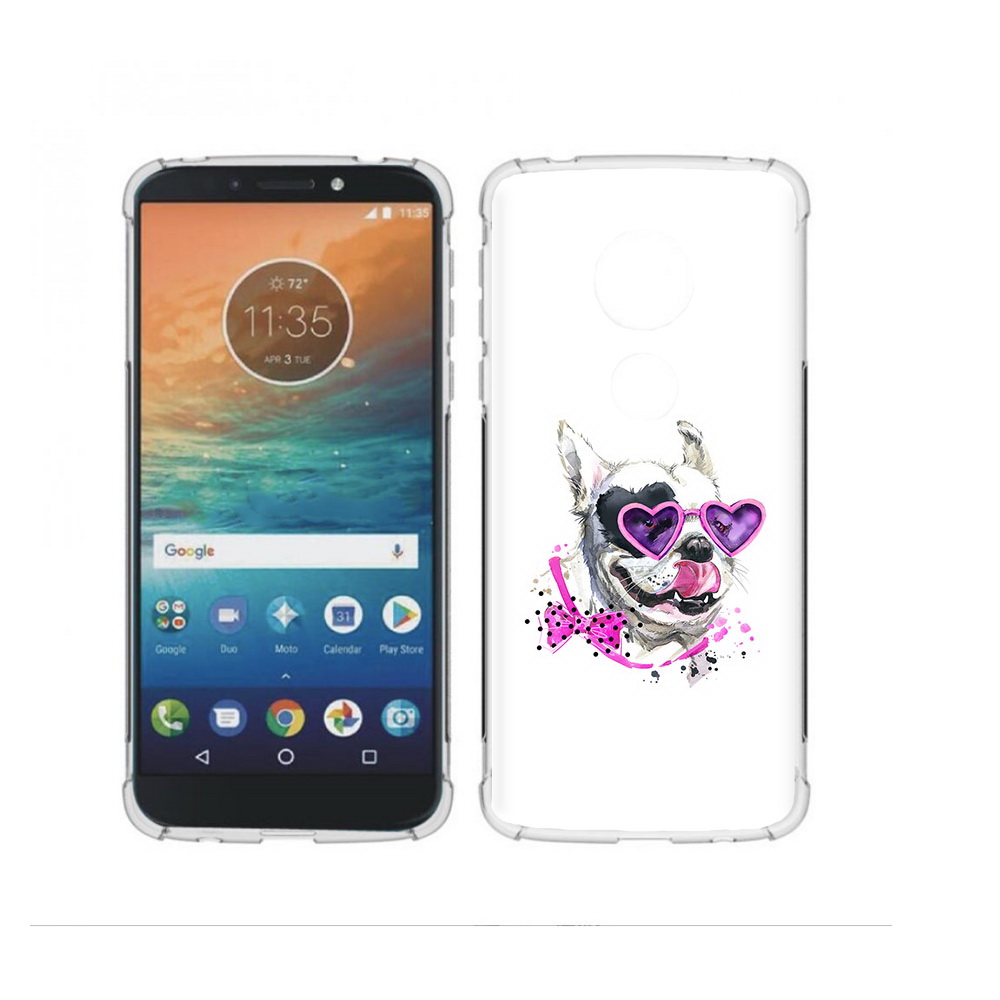 

Чехол MyPads Tocco для Motorola Moto G4 Play акварельный пёс (PT115793.374.218), Прозрачный, Tocco