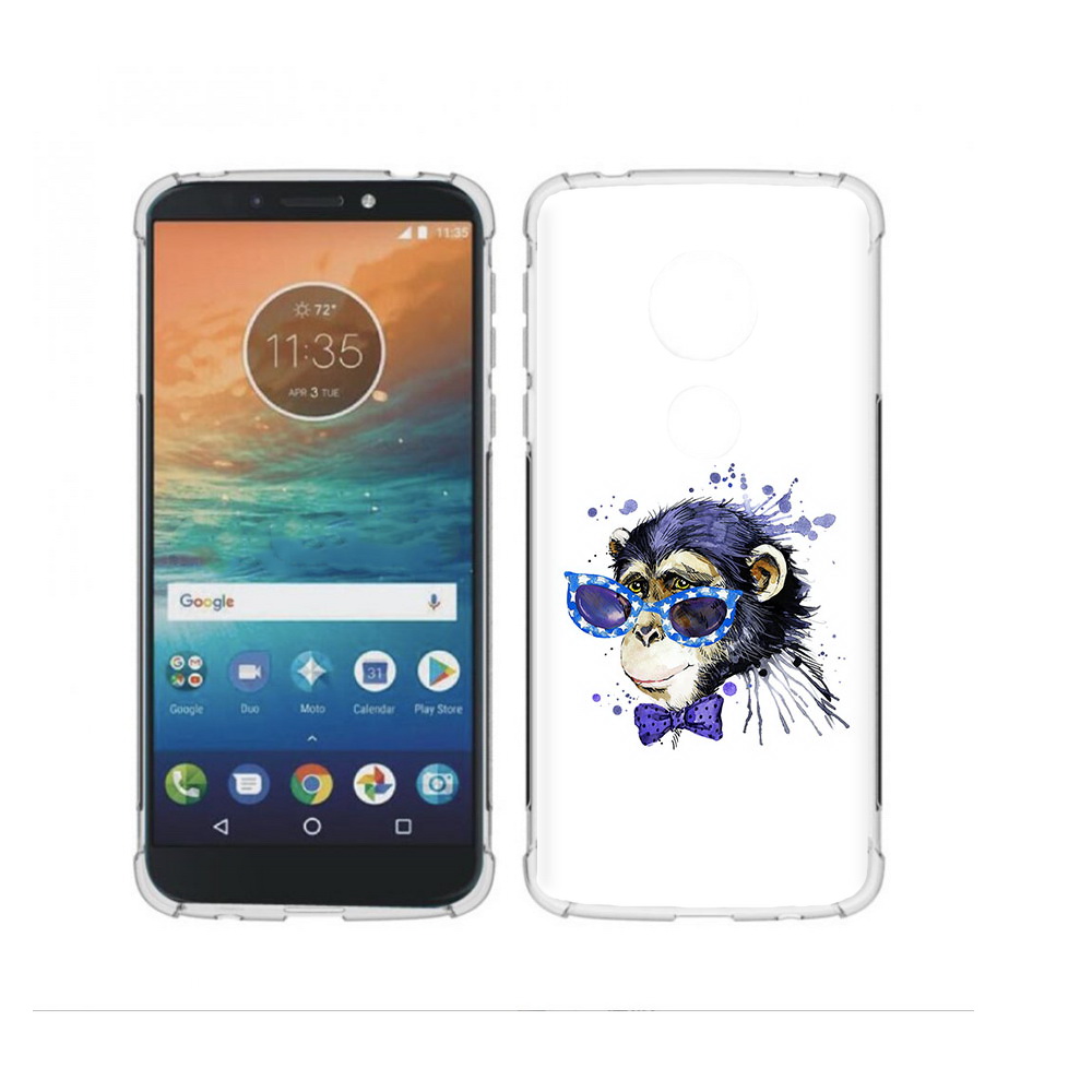 

Чехол MyPads Tocco для Motorola Moto G4 Play акварельная обезьяна (PT115793.374.216), Прозрачный, Tocco