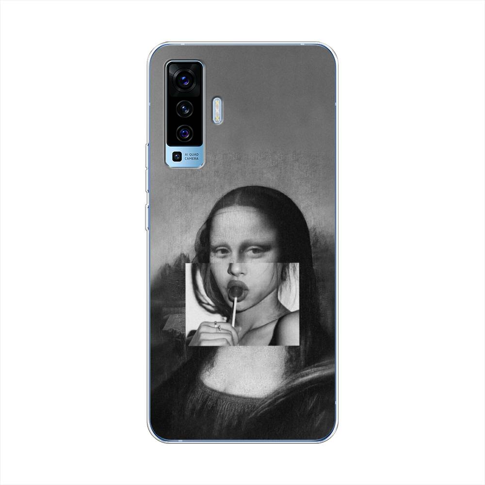 

Чехол Awog на Vivo X50 "Mona Lisa sucking lollipop", Разноцветный, 262250-9