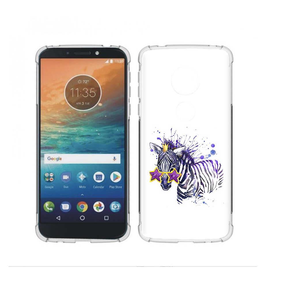

Чехол MyPads Tocco для Motorola Moto G4 Play акварельная зебра (PT115793.374.215), Прозрачный, Tocco