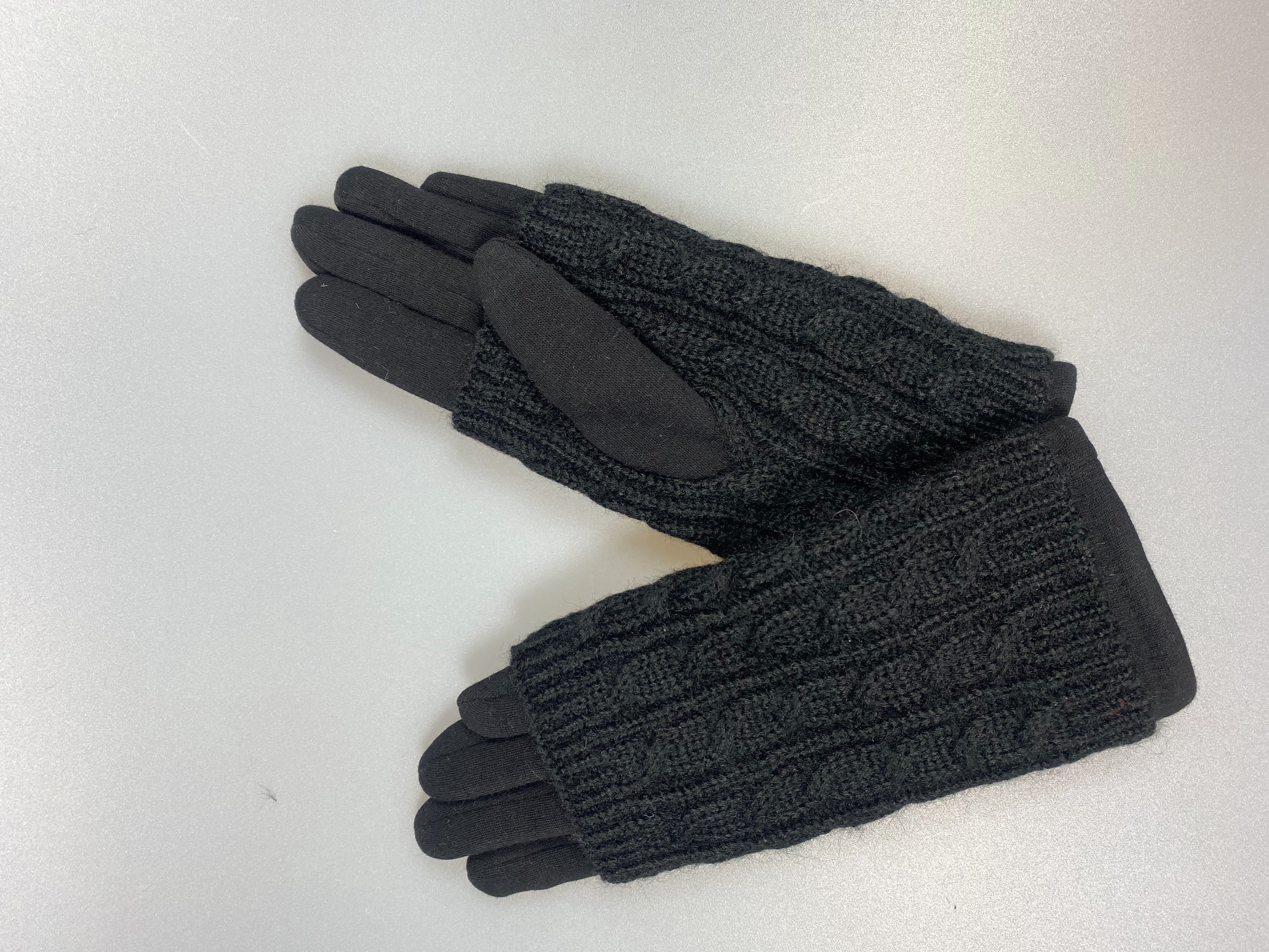 

Перчатки женские NoBrand 7767/1 черные, Черный, 7767/1