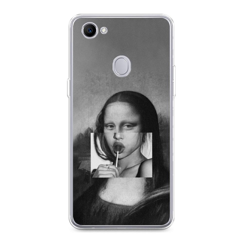 

Чехол Awog на Oppo F7 "Mona Lisa sucking lollipop", Разноцветный, 250350-9