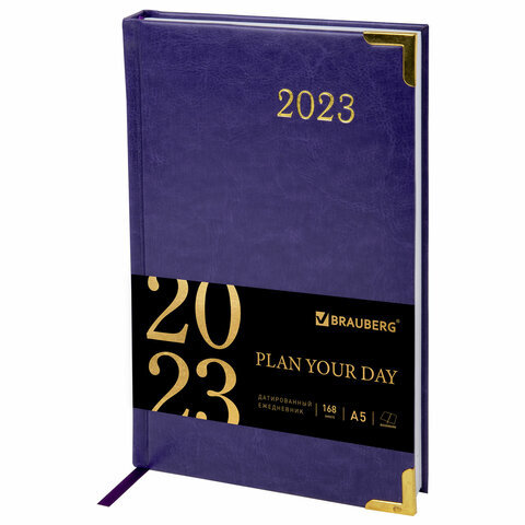 

Ежедневник датированный 2023 А5 BRAUBERG "Senator" 114066