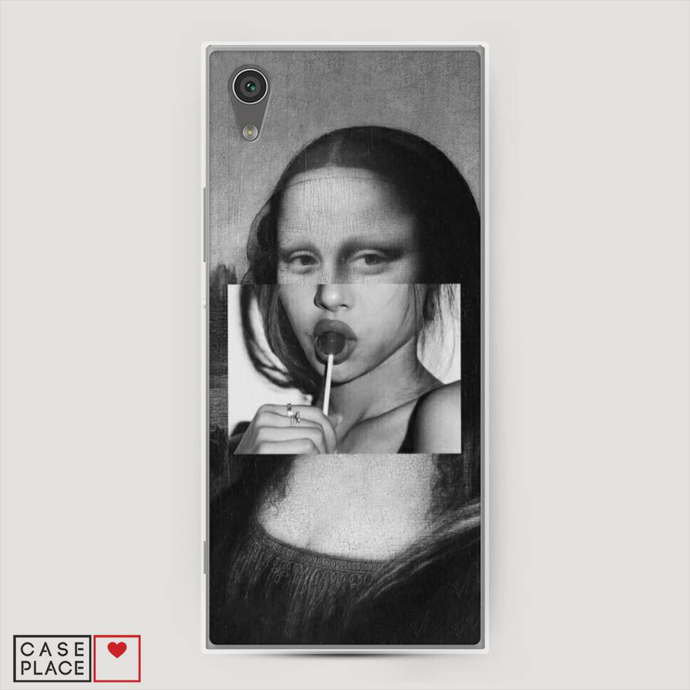 

Чехол Awog на Sony Xperia L1 "Mona Lisa sucking lollipop", Разноцветный, 52550-9